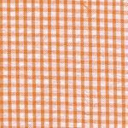 Picture of  Seersucker orange check,100%Cotton 60"wide