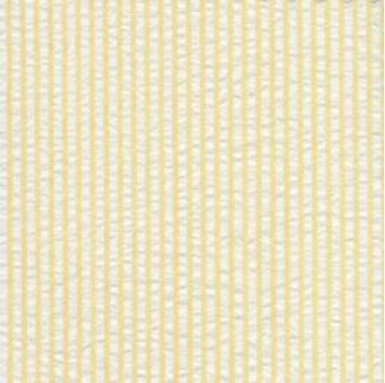 Picture of Seersucker yellow stripe,100%Cotton 60"wide