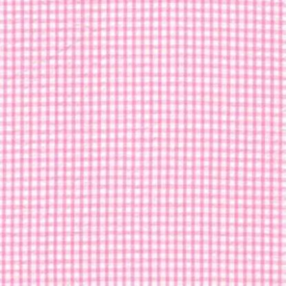 Picture of Seersucker bubblegum pink check,100%Cotton 60"wide