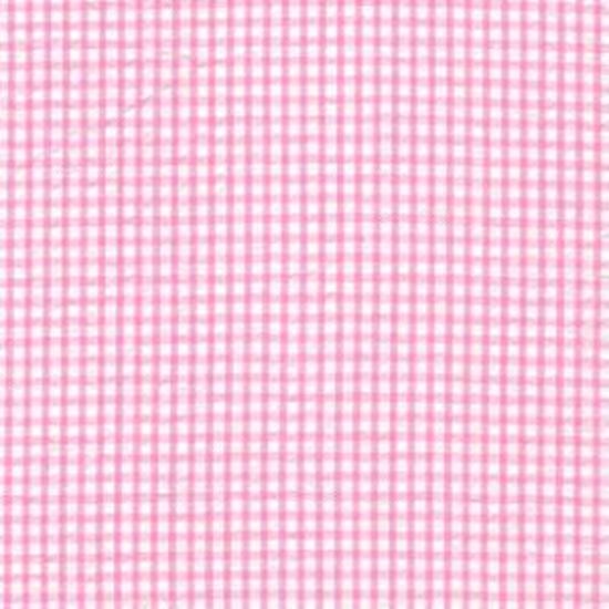 Picture of Seersucker bubblegum pink check,100%Cotton 60"wide