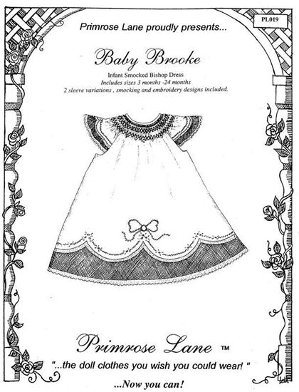 Picture of "Baby Brooke" Infant Smocked Bishop Dress sizes 3 months - 24 months