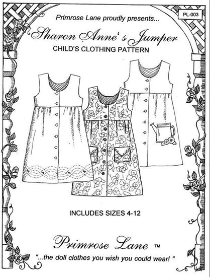 Picture of "Sharon Anne's Jumper" Girl's Jumper sizes 4 - 12