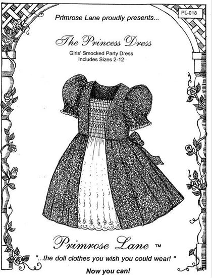 Picture of "The Princess Dress" Girl's Smocked Party Dress sizes 2 - 12