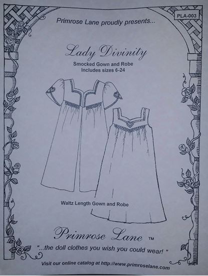 Picture of "Lady Divinity" Lady's Smocked Gown and Robe sizes  6 -24