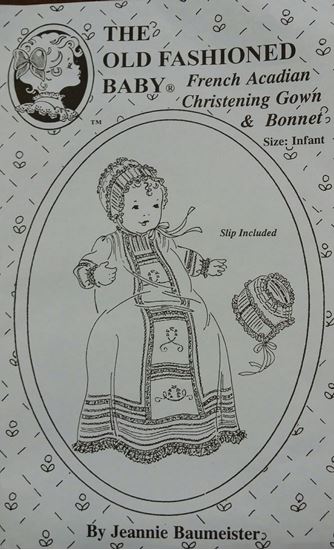 Picture of French Acadian Christening Gown & Bonnet Infant 