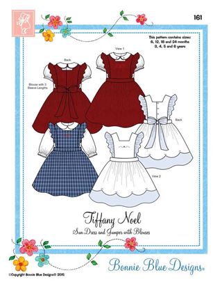 Picture of Tiffany #161 Dress & Jumper size 6months-6 years 