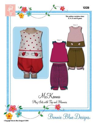 Picture of McKenna #122b Play Set with Top, Panty, Bloomers size 3-6years 