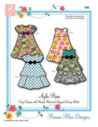 Picture of Ayla Rose#128 size:2-8yrs Swing Skirt Dresses