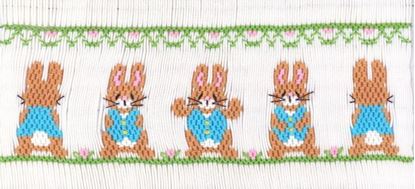 Bunnies in Blue Velvet Vests #275 