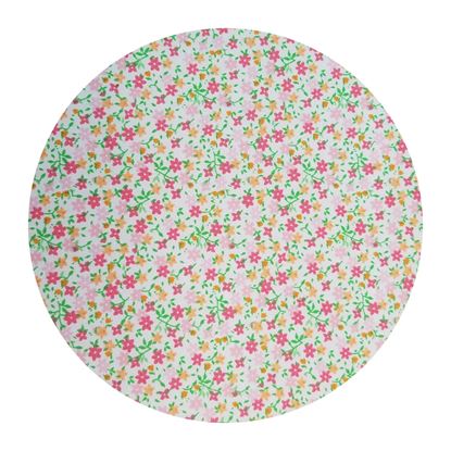 Picture of Floral Print- white background with tiny pink/yellow/lt. pink flowers